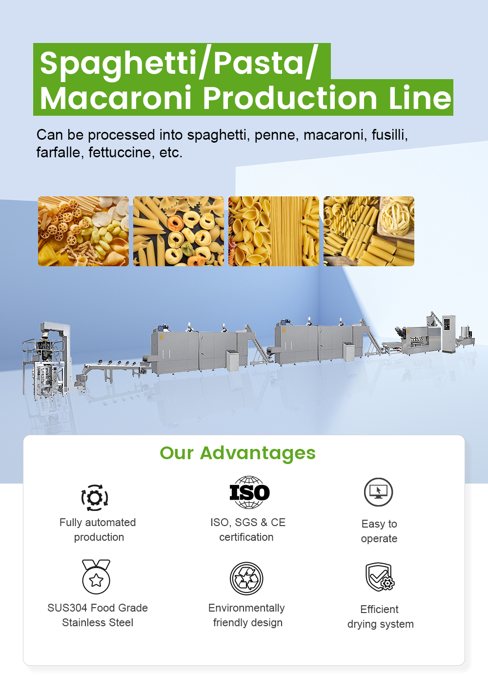Spaghetti/Pasta/Macaroni Production Line - - 1